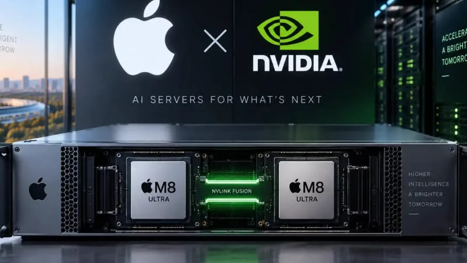 Apple harkitsee palvelimia M8-sirulla ja Nvidia-linkillä