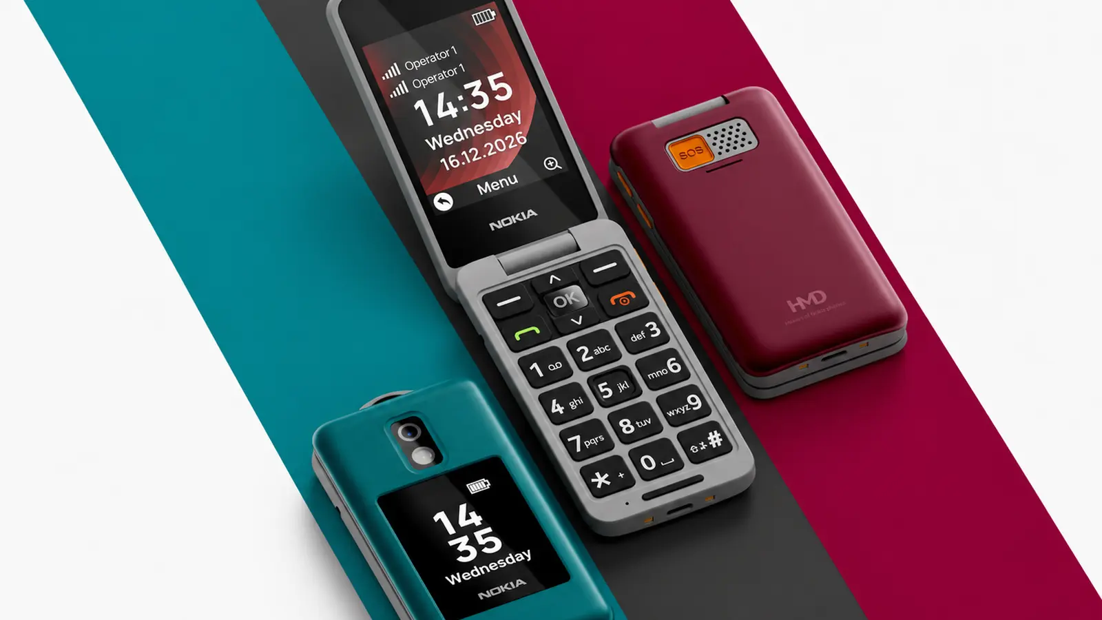 Nokia 2360 Flip: kaksoisnäyttöinen peruspuhelin 2026